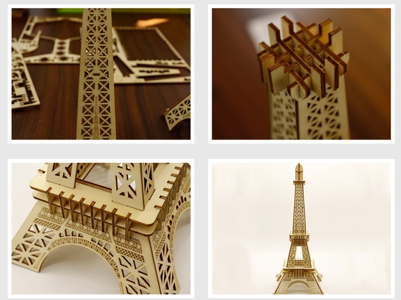 Buy Mookids Eiffel Tower wooden model kit in Australia - details