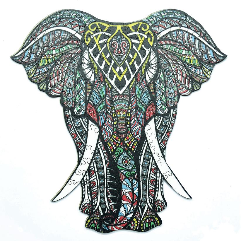 Buy Elephant Wooden jigsaw puzzle in Australia - full