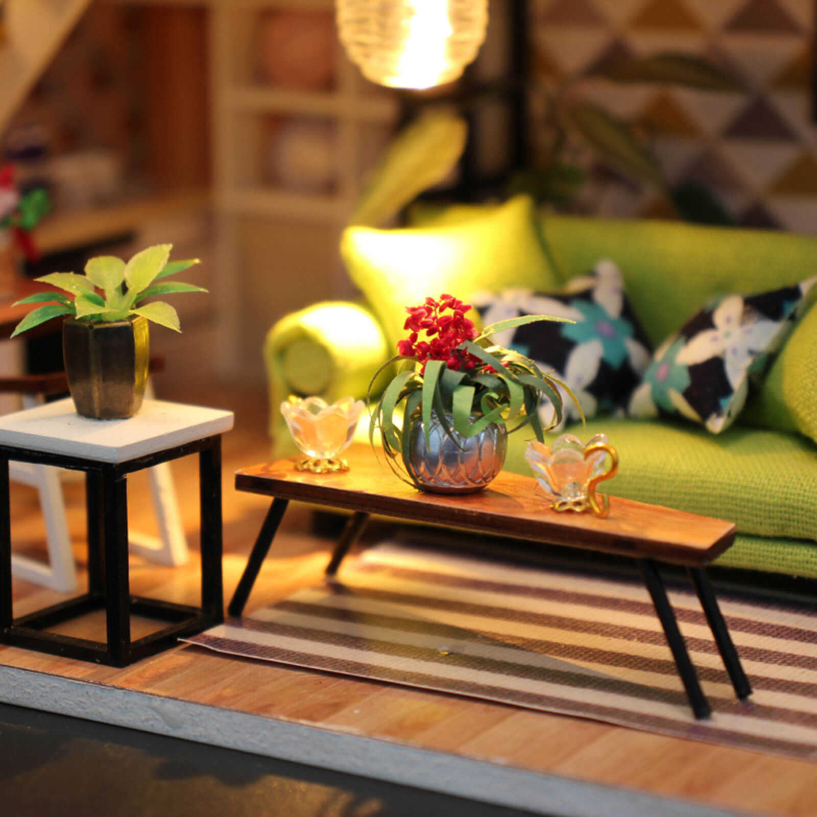 Buy Hoomeda Enjoy The Romantic DIY miniature dollhouse kit in Australia - details3