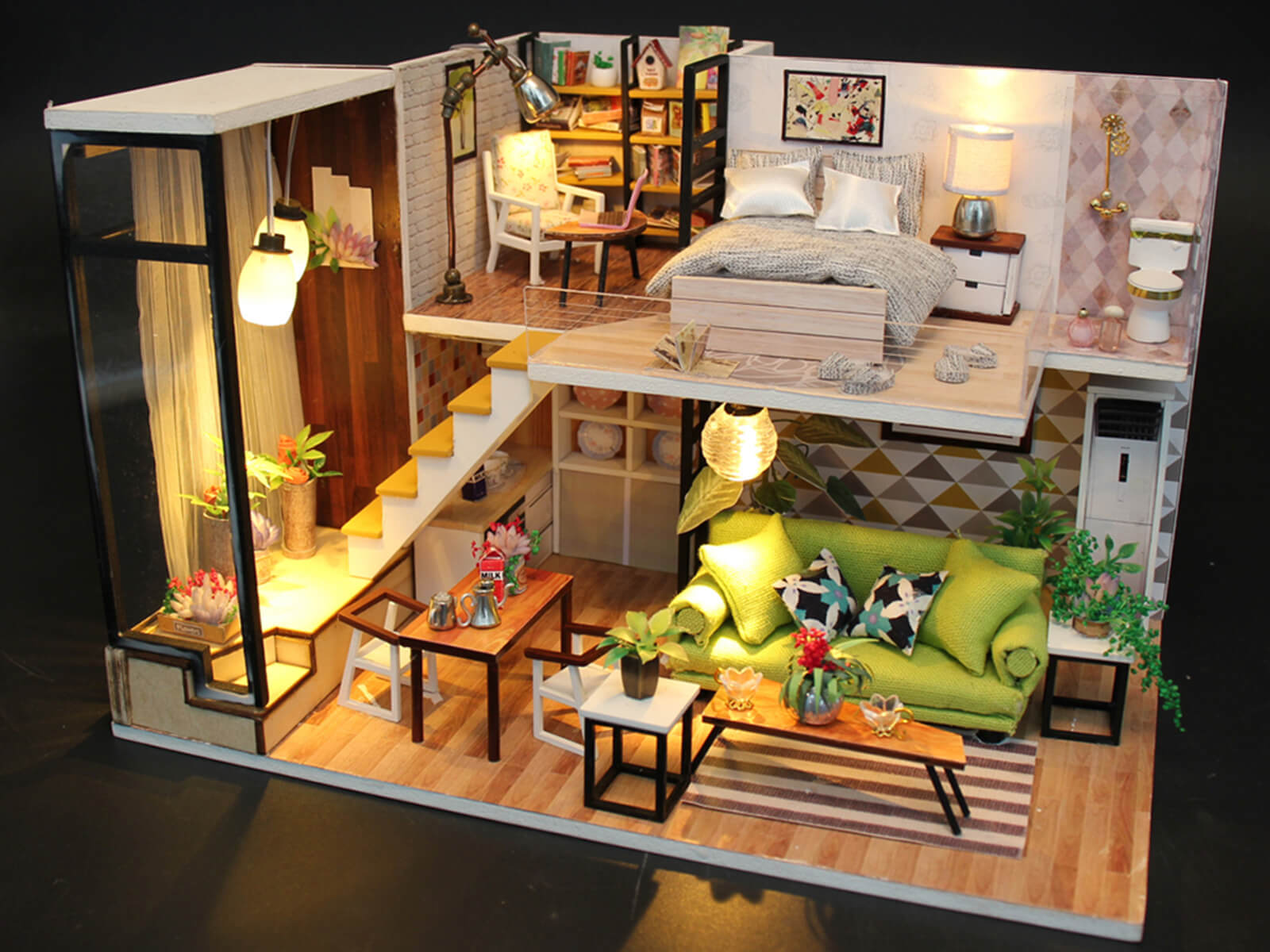 Buy Hoomeda Enjoy The Romantic DIY miniature dollhouse kit in Australia