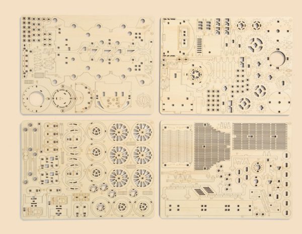 Buy Steam Train DIY wooden mechanical model kit in Australia