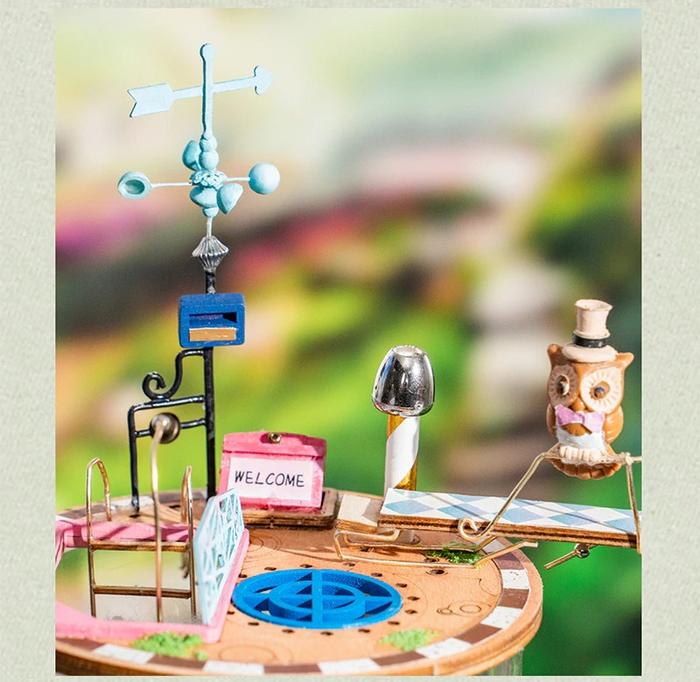 Rolife DIY miniature dollhouse kit Australia - Bloomy House - details1