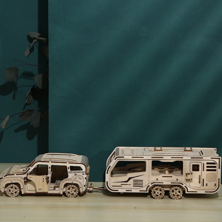 Shape Puzzle Rv RV Camper Car 3D wooden puzzle